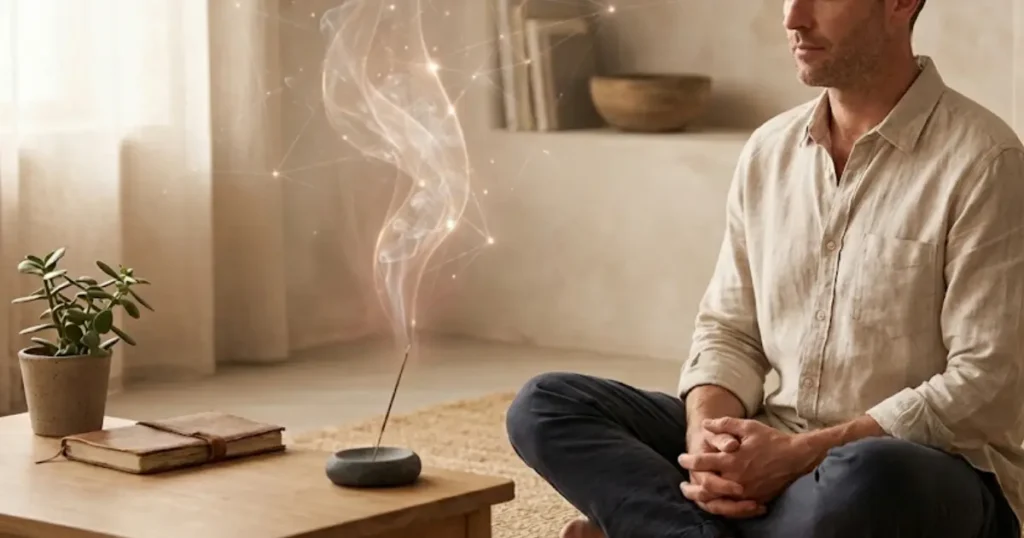 Top 11 Sandalwood Incense Spiritual Benefits: Powerful Reasons and Sacred Purpose 6 A Sense of Sacred Connection Emerges