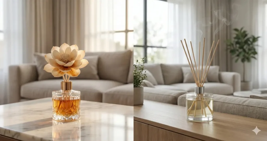 21 Powerful Reed Diffuser Facts Every Home Fragrance Lover Should Know 7 Diffuser with Flowers vs Sticks