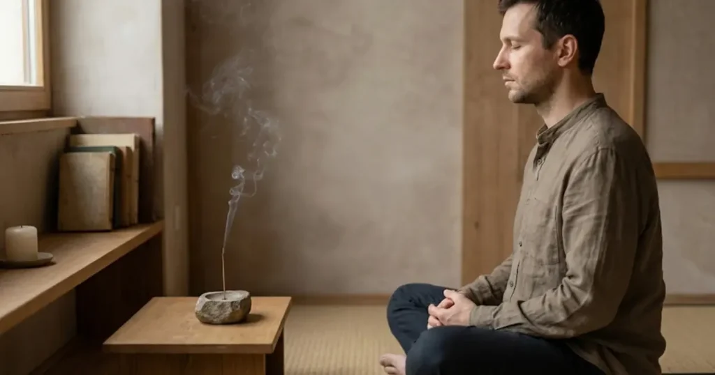 Top 11 Sandalwood Incense Spiritual Benefits: Powerful Reasons and Sacred Purpose 4 Focus Deepens During Prayer and Sacred Moments