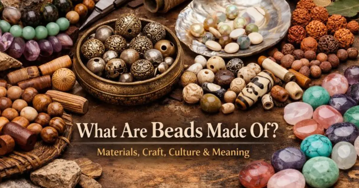 what are beads made of